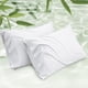 thumbnail image 1 of Fundas de almohada Bedsure tamaño king, rayón y bambú, color blanco (2), 1 of 8