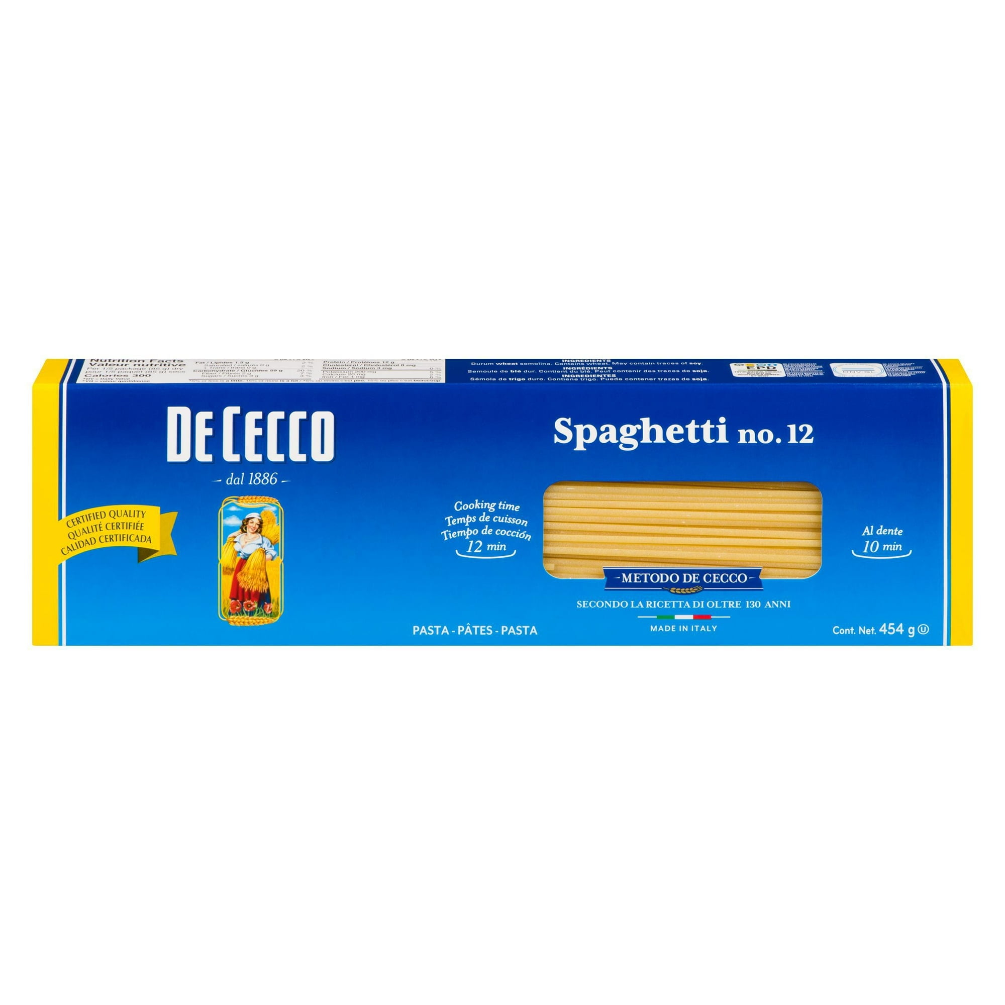 De Cecco Spaghetti, De Cecco Spaghetti Pasta 454g