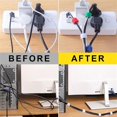 thumbnail image 3 of Bridas de sujeción reutilizables con gancho y bucle, correas de cable multiusos de 6 pulgadas, bridas de cable ajustables, organizador de bridas de cable con gancho y bucle para el hogar, la oficina (, 3 of 7