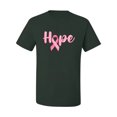 thumbnail image 2 of Wild Bobby, Hope Pink Ribbon Support Brave Fight, Breast Cancer Awareness, Men Graphic Tee, Forest Green, Large, 2 of 5