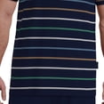 thumbnail image 3 of GÖTZBURG Pijama corto para hombre, cuello redondo, rayas, algodón, pijama Azul 2XL (XX-Large), 3 of 3