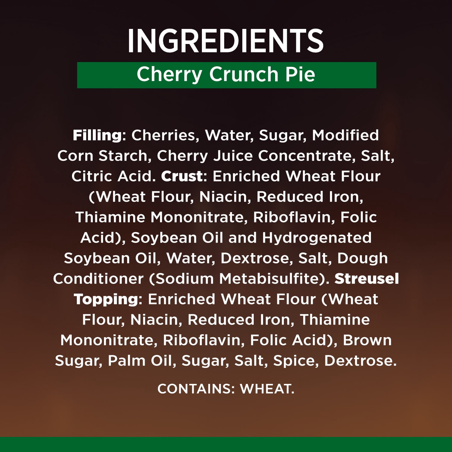 Marie Callender's Cherry Crunch Pie, Ready to Bake Frozen Dessert, 36 oz.