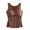 Coffee, variant on MuXiKeJi Clothes Womens Tank Tops with Built in Bras Summer V Neck Sleeveless Shirts Ribbed Fitted Basic Casual Tops Everyday Bras