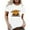 White, variant on HUITKMM Cotton Tshirt Women Casual Women's T Shirts Short Sleeve Crew Neck Graphic Print Casual Wear for Everyday Comfort and Style 1121