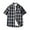 Black1, variant on Posijego Plaid Short Sleeve Shirt for Men Casual Button down Shirts Summer Lightweight Work Dress Shirts