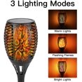 thumbnail image 3 of Solar Light Garden Torches, Solar Torch With Usb Charging & Waterproof Solar Garden Lighting Garden Light Automatic On / Off (Pack Of 2), 3 of 7