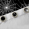 thumbnail image 4 of Manfei Spider Web Black Out Curtains, Happy Halloween Curtains Pack of 2 (42x63 Each) for Boys Girls, Black and White Bedroom Curtains, Luxury Bedroom Decor, 4 of 6