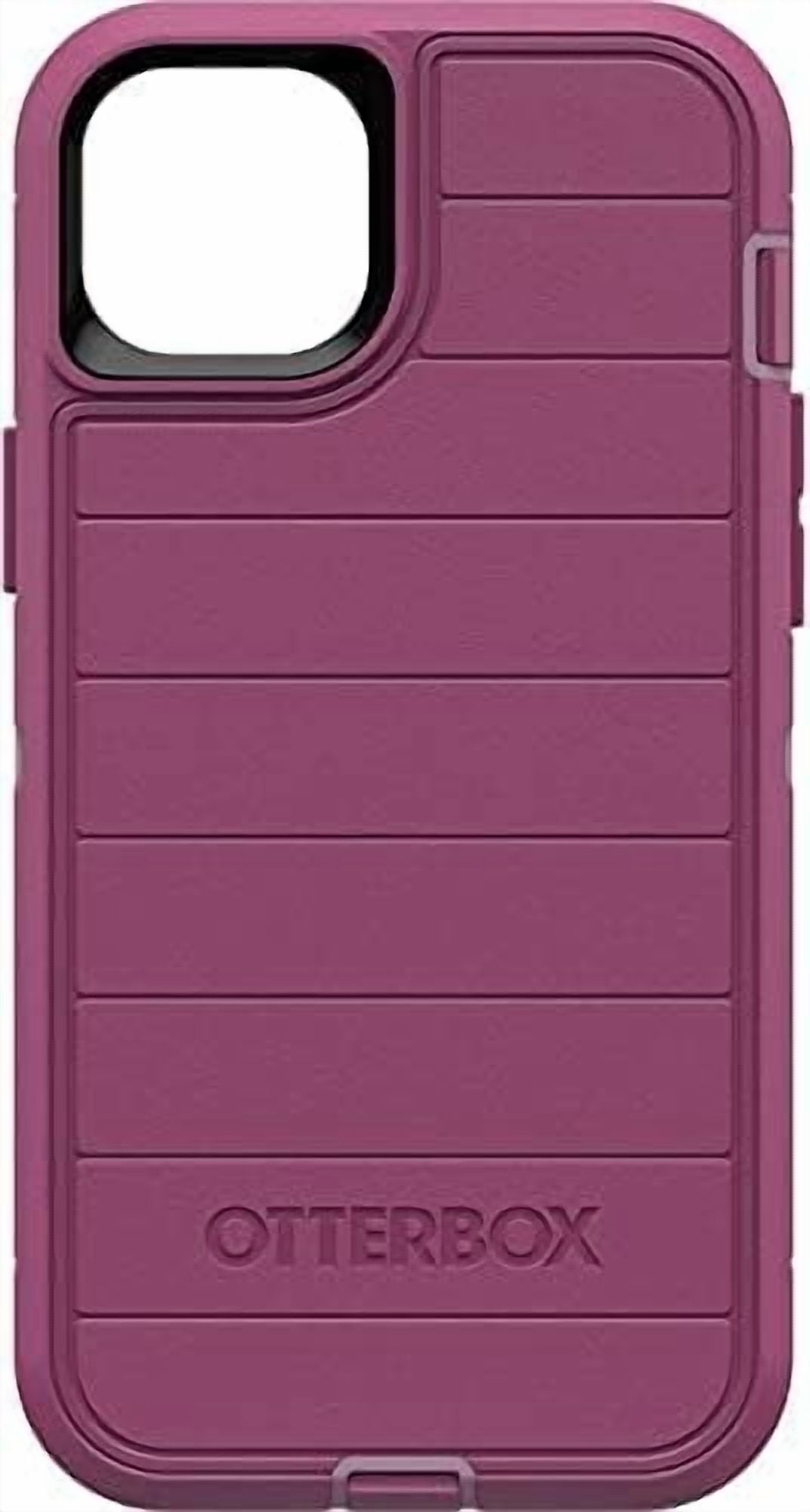 OtterBox Defender Pro Series Case and Holster for iPhone 15 Plus - Morning Sky (Pink)