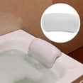 thumbnail image 4 of Almohada portátil para bañera, cojín para el cuello y la espalda, reposacabezas impermeable, cojín para bañera EVA para baño, hogar, hombres, mujeres, , Blanco Sunnimix Almohada de bañera, 4 of 8