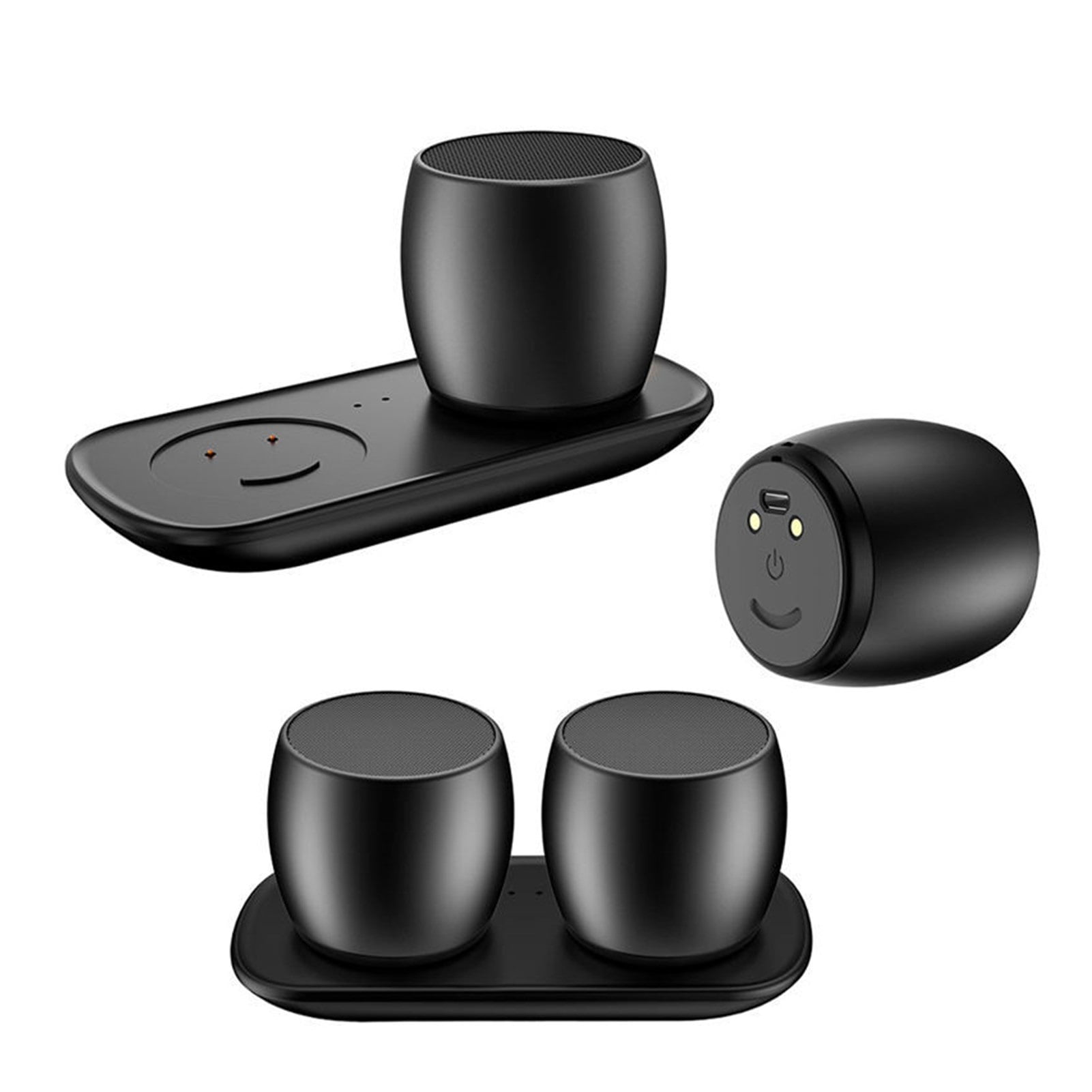 Wireless Metal Bluetooth Speaker Mini Stereo Speaker Twins Speaker Card Insert Subwoofer Computer Portable Speaker ,Easy to Use