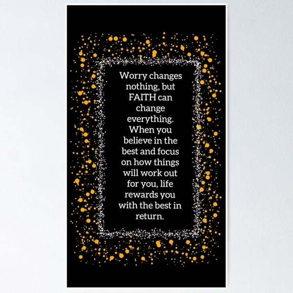 Inspirational Quotation Design Wall Art Poster- Unframed Poster | Wall Art | Perfect For Home Decor & Gifts, 8x12