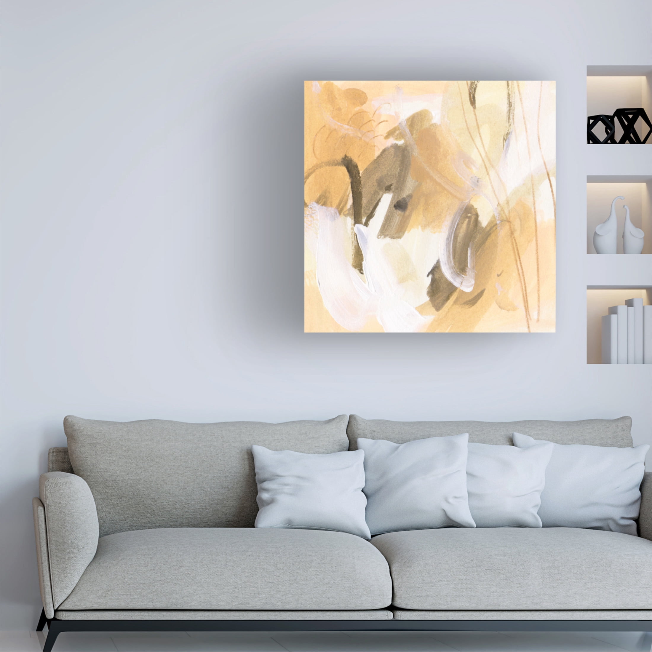 Canvas Wall Art - Melissa Wang 'Lost in Autumn III' Wall Art for Living Room, Bedroom, or Office Décor by Trademark Fine Art - 18 x 18 Inches