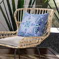 thumbnail image 5 of Amrita Sen Designs CAPL1027BrCDS-ZP-26x26 26 x 26 in. Lotus Garden Broadcloth Indoor & Outdoor Zippered Pillow - White, Blue & Purple, 5 of 7