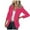 Hot Pink, variant on Fesfesfes Coat for Women Solid Color Button Pocket Recreational Long Sleeve Suit Coat Tops