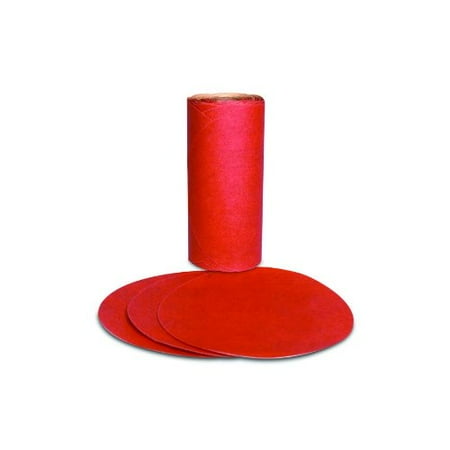 3m 2' Radial Bristle Discs - 3m 3M-1610 Red Abrasive Psa Disc, 5 In, P80 D Weight, 100 Discs Per Roll