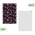 thumbnail image 2 of Pofeuu Breast Cancer Awareness Print Premium Golf Towel with Carabiner Clip Absorbent Microfiber Waffle Pattern Golf Towel for Golf Bag Trolly Belt Loop, 2 of 8