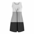thumbnail image 5 of Women's Nightshirt New Women Summer Casual Sleep Shirts Sleeveless Sleepwear Pleated Front Nightshirt Round Neck Nightdress with Pockets White M, 5 of 7