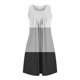 thumbnail image 4 of mfyjkho Vestidos para mujer, Camisón sin mangas con bolsillos y estampado para mujer, camisón plisado con cuello redondo Vestidos de playa para mujer xl, 4 of 7