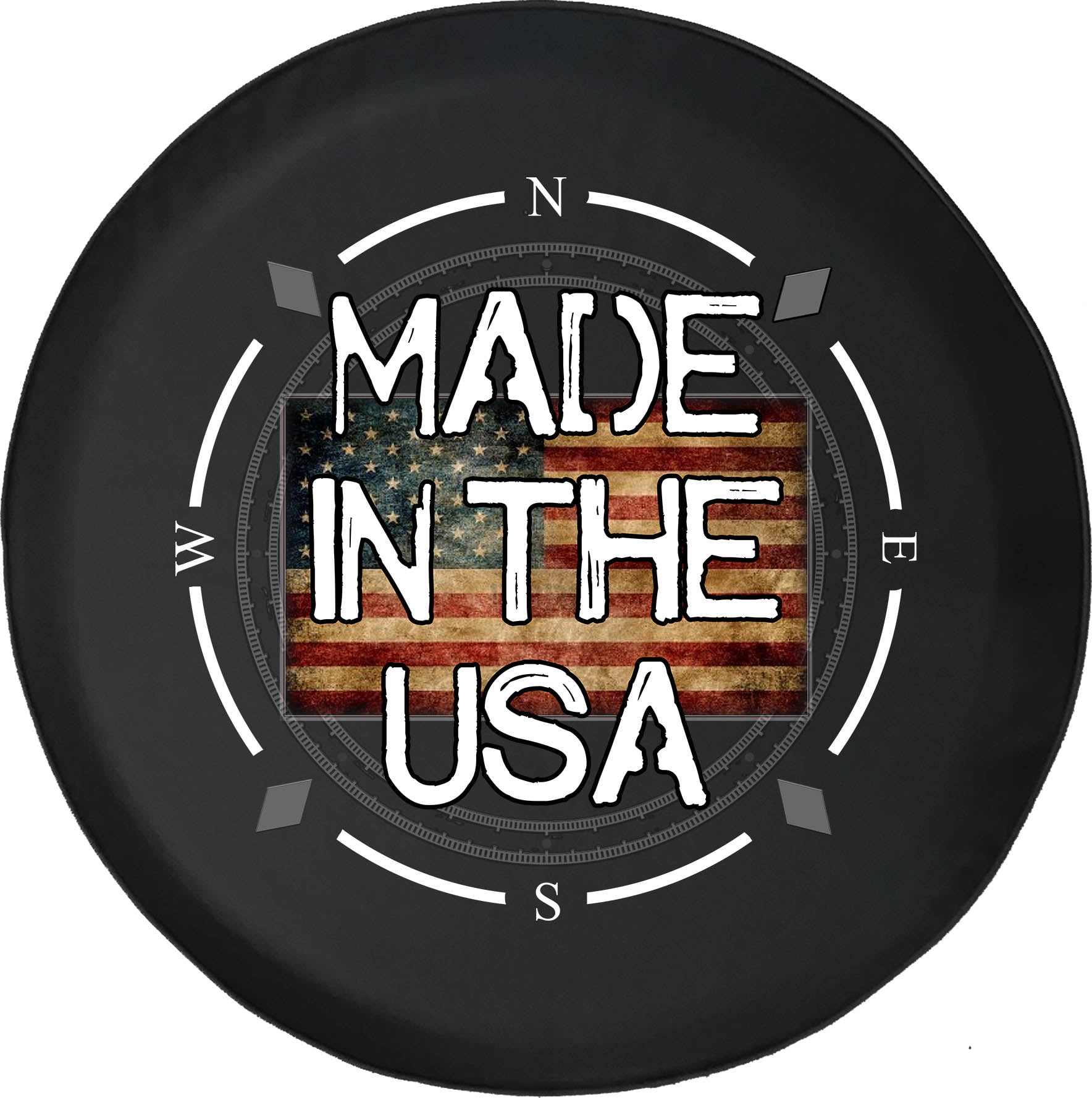 NELife Tire Cover Artiswall American Flag Reclaimed Wood Polyester Wheel Tire Cover Potable Universal Wheel Covers Waterproof Tire Cover Fit for Trailer RV SUV Truck Trailer Accessories 14-17 in 