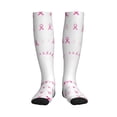 thumbnail image 3 of Compression Socks for Women and Men - Breast Cancer Awareness (4) Compression Socks Circulation for Workout, 3 of 8