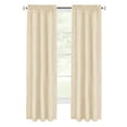 thumbnail image 5 of Achim Kendal Solid Rod Pocket Light Filtering Curtain Panel, Tan/White, 52" x 84", 5 of 5