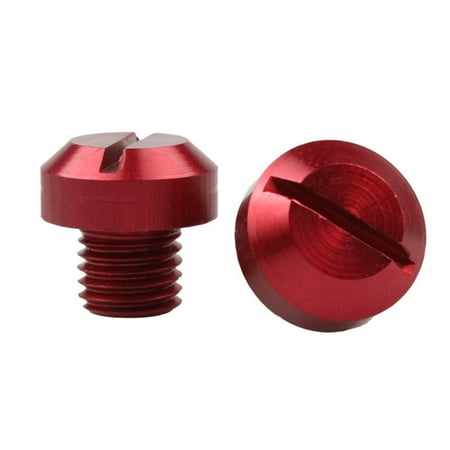 

Mirror Hole Plugs | 2 Pcs CNC Aluminum Blanking Plugs Screws | M10x1.25 Rear View Mirror Hole Plugs Right Left Screws Rust-Proof