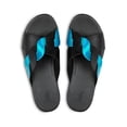 thumbnail image 3 of Fitflop Women's Reagan Rope Silp On Slide Sandals Black Blue Leather Slide (All Black, 5), 3 of 3