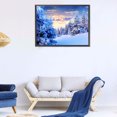 thumbnail image 4 of Kit de pintura de diamante 5D DIY Paisaje de nieve Cuadro de pared de mosaico de taladro cuadrado completo Likrtyny Arte deco, 4 of 9