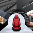 thumbnail image 5 of LAONNVIR Leather Auto Car Seat Covers Front Row Seat Protector Fit for Ford Edge 2007-2024 2 Seats Front Set Universal Fit (Black+Red), 5 of 5