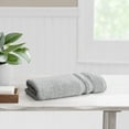 thumbnail image 2 of Mainstays Performance Cotton Hand Towel, Super Soft Quick Dry Fade Resistant, Solid Silver, 2 of 6