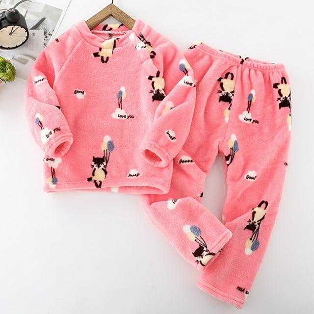 Fgnfyis Ensemble de Vêtements d'Hiver à Manches Longues pour Filles et Garçons Tout-Petits, Pyjamas de Dessin Animé, Hauts et Pantalons 2 Pcs, Tenues pour Garçons Rouges 4-5 Ans