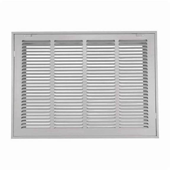 Ceiling/Wall Filtered Return Air Grille, 20 in W x14 in H Opening, 768cfm, White,Steel,1 Way Airflow