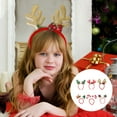 thumbnail image 2 of Christmas Headbands Party Hats Christmas Headwear Cute Christmas Ears Headpiece for Women to Fit All Sizes Christmas Party Favors 6-Pack A, 2 of 6