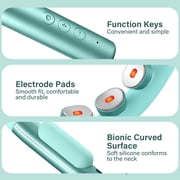 Neck Massager with heat, Electric Pulse Neck Massager for Pain Relief, Remote Control Wireless Neck Massager with 10 Modes