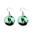 thumbnail image 1 of Hungary Ancient Castle Buda Ear Dangle Silver Drop Earring Jewelry Woman, 1 of 3