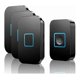 thumbnail image 1 of Wireless Doorbell, Wireless Doorbell Set, 400m Range IP55 Waterproof Outdoor Front Doorbell with 3 Plug-in Receivers, 60 Melodies, 5 Volume Levels, Ju, 1 of 4