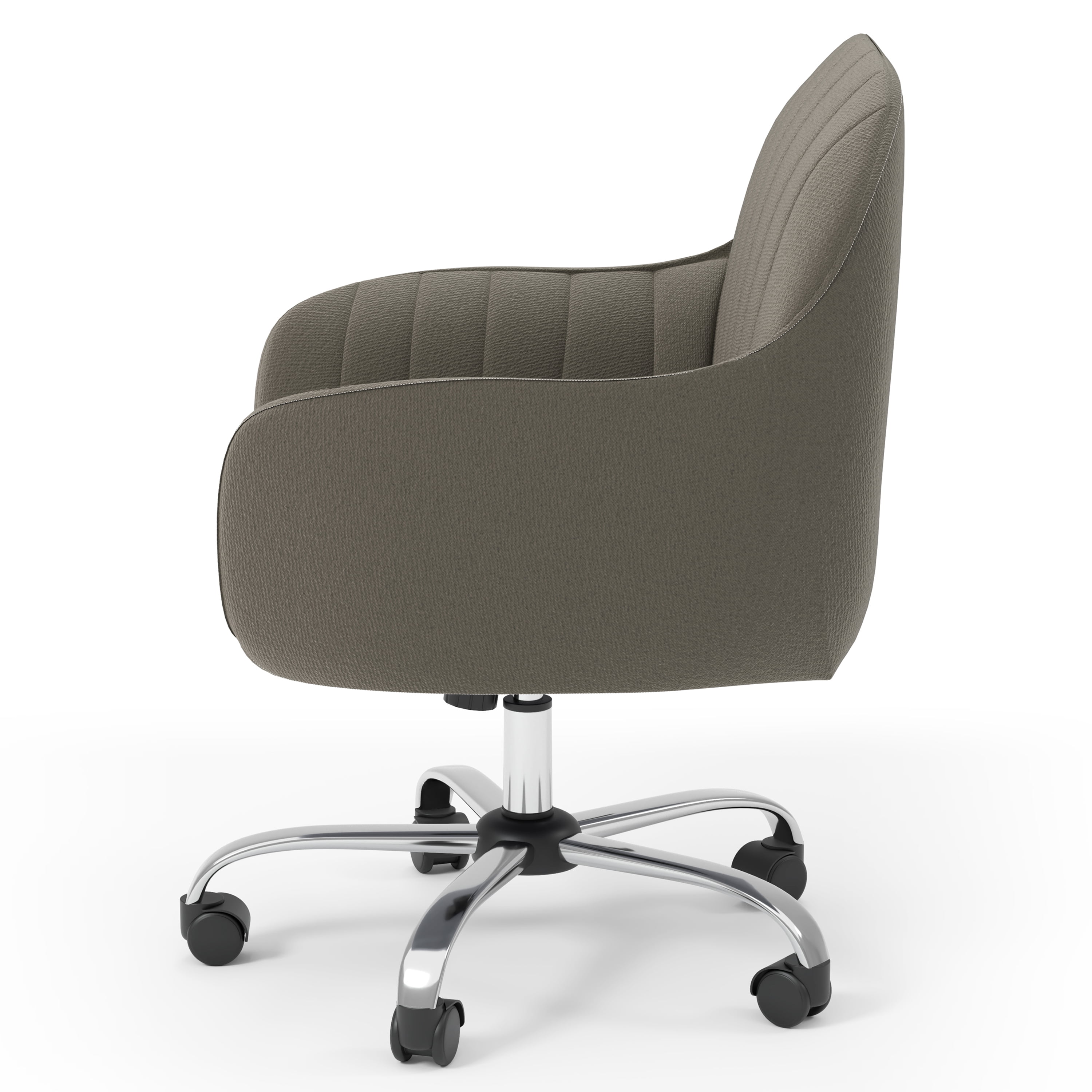 Furniture of America Tessa Fabric Adjustable Office Chair, Brown