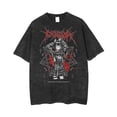 thumbnail image 5 of Camiseta con estampado gótico para hombre, ropa de calle de Hip Hop, Punk, Vintage, lavada, de gran tamaño, de verano, 5 of 5