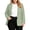 Green women long sleeve blazer a1, variant on Women Long Sleeve Button Down Open Front Blazer Business Casual Work Office Blazers Plus Size Fall Winter Solid Tops Dressy Trendy Knit Jacket Outfits, Green 4XL