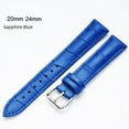 thumbnail image 2 of Correa de cuero genuino de bambú con hebilla de pasador para reloj impermeable y resistente al sudor para hombres y mujeres Accesorios universales para relojes, 2 of 4