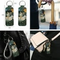 thumbnail image 4 of ZUXONGSY Cat Butterfly Daisy Flower Print Bucket Bag for Women with Makeup Bag, 3-in-1 Purse Organizer Set Includes Lip Balm Keychain Holder, PU Leather Crossbody Handbag Gift, 4 of 4