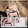 thumbnail image 3 of for iPhone 15 Plus Case with Screen Protector - Slide Camera Cover Protective Phone Case with Ring Stand, Heavy Duty Shockproof Rugged Bumper for iPhone 15 Plus Accessories Rose Gold, 3 of 15
