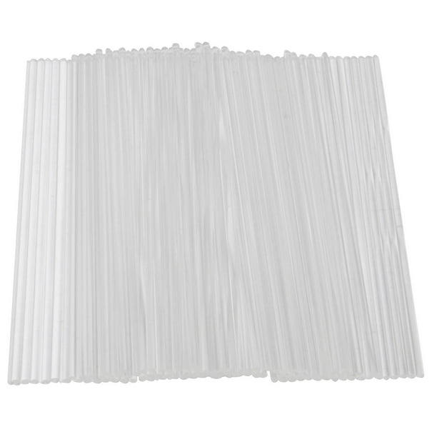 100 Pieces 6 Inch Acrylic Lollipop Sticks Clear Reusable Acrylic Rods for Making Lollipops Cake