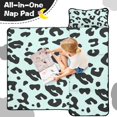 thumbnail image 4 of Light Blue and Black Of Leopard Print Toddler Nap Mats for Kids Preschool,Sleeping Mat Bag or Kids,Toddler Sleeping Bag,Toddler Nap Mat or Daycare, 4 of 6