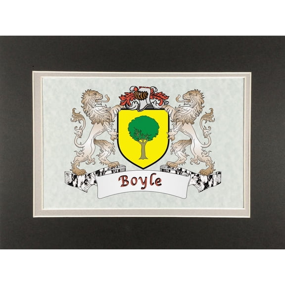 Boyle Irish Coat of Arms Print - Frameable 9" x 12"