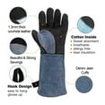 thumbnail image 3 of Welding Protection Work Leather Gloves For Welder 1.3mm BBQ Kitchen Stove Heat Puncture Resistant Gloves For Welding ,Widely Use, 3 of 9