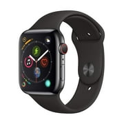 Restored Apple Watch Series 4 (GPS+Cellular, 44mm) - Stainless Steel Case - Space Black (Refurbished)