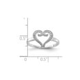 thumbnail image 3 of Gem & Harmony 10K White Gold Heart Promise Ring for Women, 3 of 4
