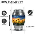 thumbnail image 3 of Yatskia Sunshine Sunflower Cremation Urns For Human Ashes Men & Women, Ash Keepsakes For Human Ashes, (Monar 10 Inch and 3 Inch), 3 of 8