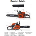 thumbnail image 1 of QinaQin 43cc Gas Powered Chainsaw, 2-Stroke Engine, Orange, 1 of 8